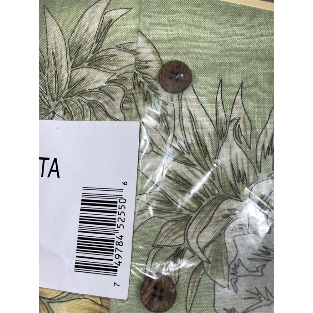 NWT  TOMMY BAHAMA MENS Margarita Green & White Polo Shirt‎ XXL - Picture 4 of 6